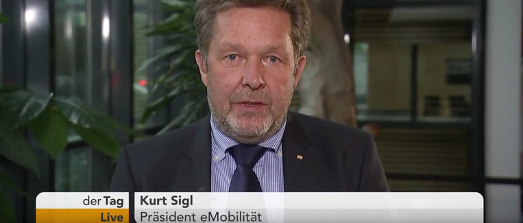 TV-Interview von BEM-Präsident Kurt Sigl